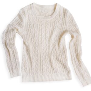 Women's cream knit sweater by Lumora
