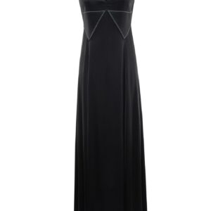 Women's elegant black evening gown by Lumora