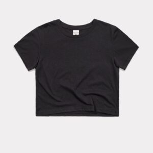 Women's white crop tee by Lumora