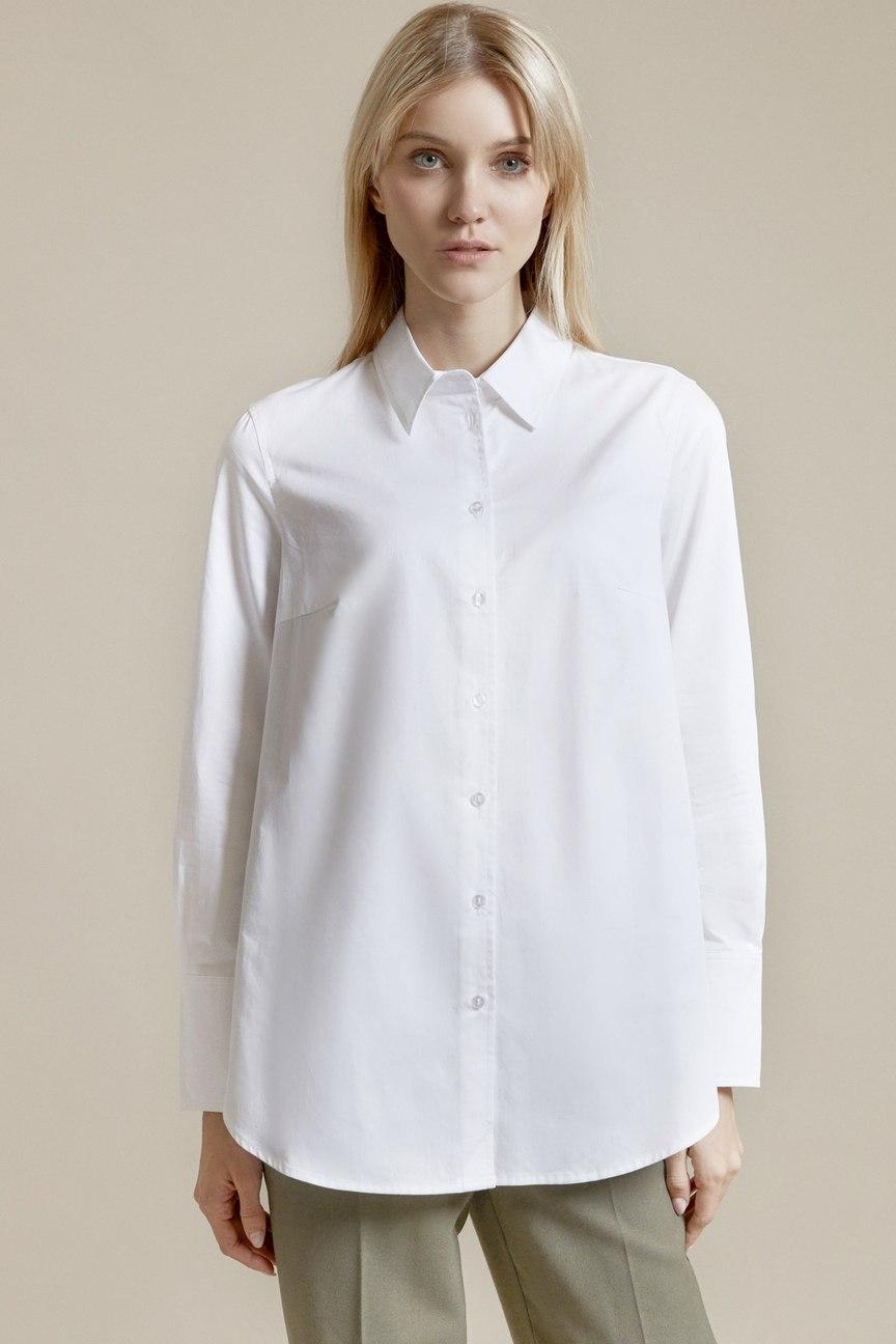 Women's oversized white cotton shirt by Lumora Women's oversized white cotton shirt by Lumora